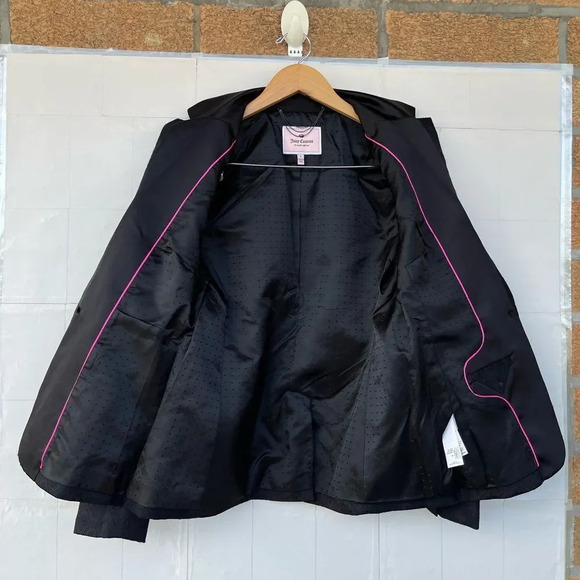 Juice Couture Notched Lapel goth Single-Breasted Blazer size 2 - Picture 10 of 14